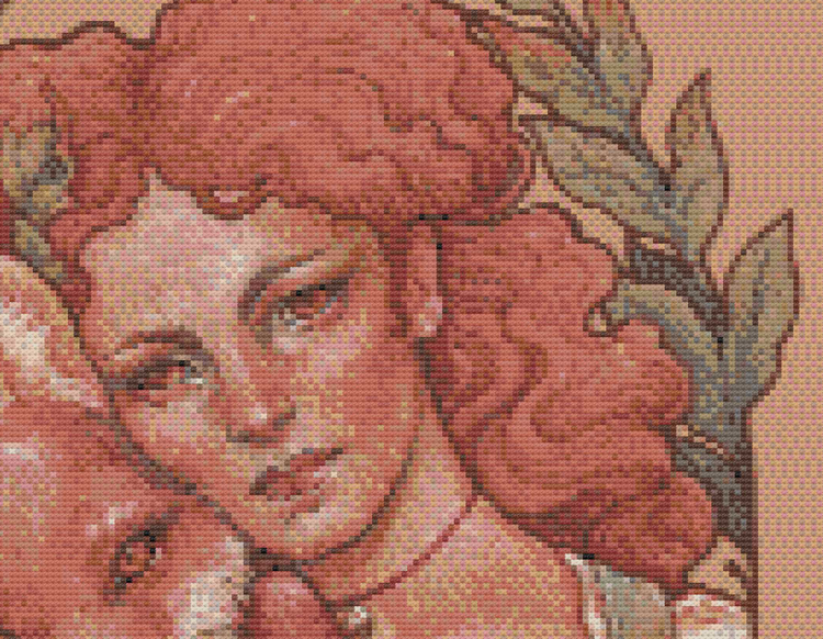 CROSS STITCH CHART - DIGITAL PRINTABLE PATTERN - LADY FOX ART by MEDUSA DOLLMAKER