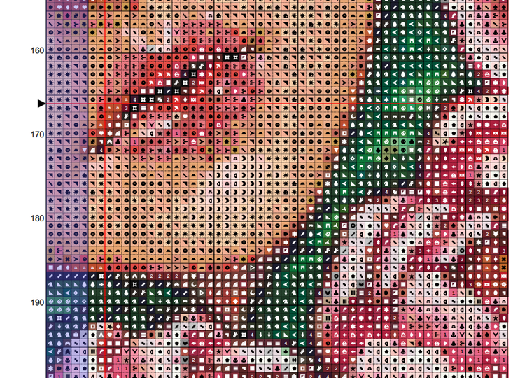 CROSS STITCH CHART - DIGITAL PRINTABLE PATTERN - TITANIA Queen of Fairies - by MEDUSA DOLLMAKER