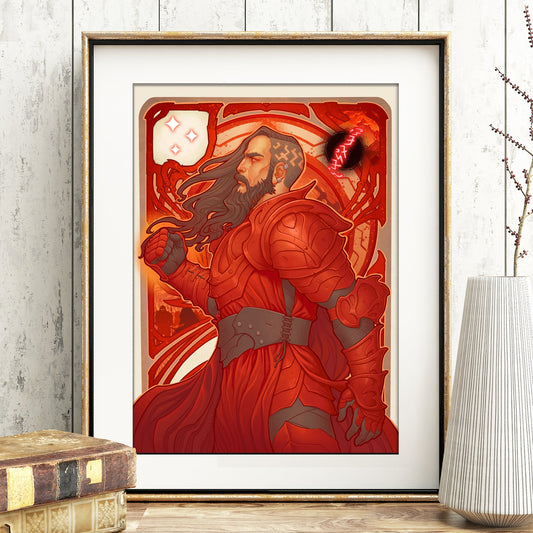 OFFICIAL COSMERE "DOMINION" SHARDS of the CREATION ART PRINT DinA4 - 8x11'' - Art by Medusa Dollmaker Art Nouveau