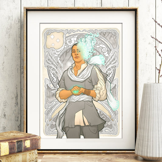 OFFICIAL COSMERE "PRESERVATION" SHARDS of the CREATION ART PRINT DinA4 - 8x11'' - Art by Medusa Dollmaker Art Nouveau