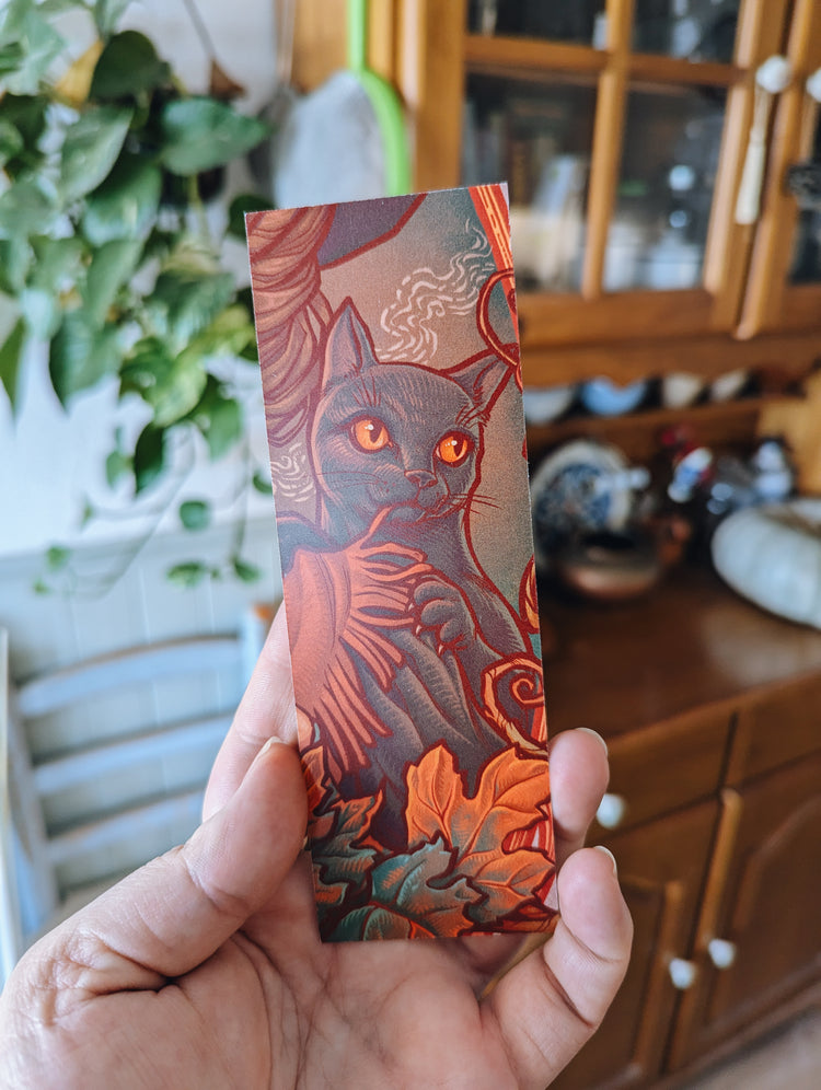 BOOKMARK - AUTUMN WITCH - Printed ART BY MEDUSA DOLLMAKER