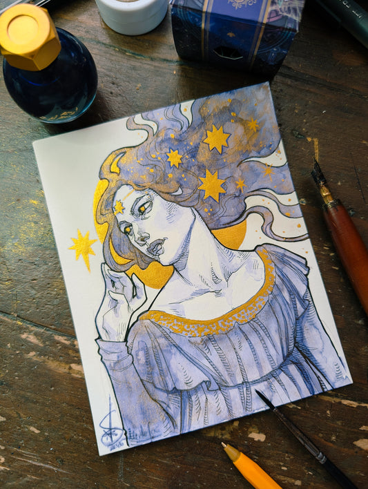 Mini Original Art by Medusa Dollmaker