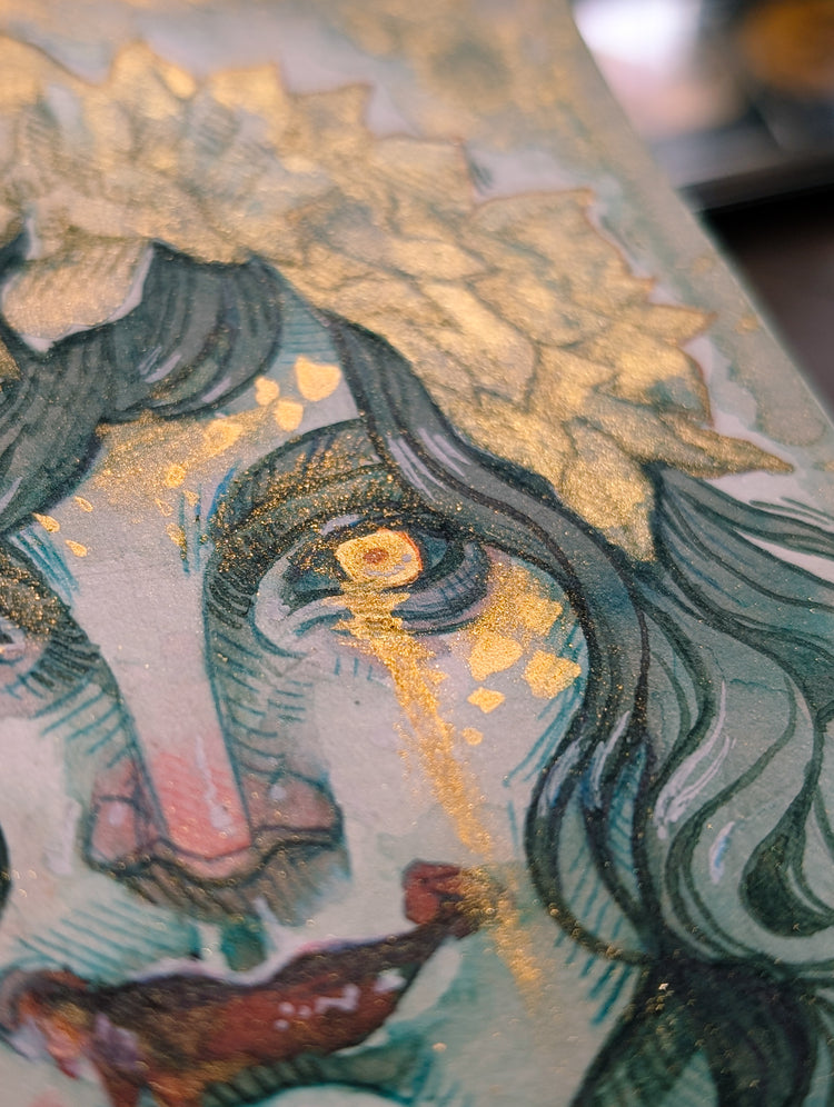 MINI Original Art by Medusa Dollmaker