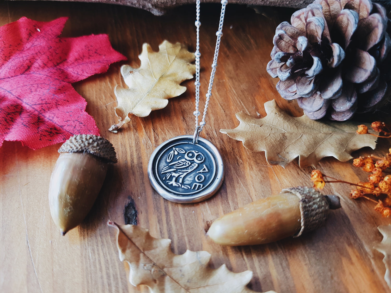 Sterling Silver Coin Necklace Sterling Silver Coin Necklace athena owl Athena greek magic phanteon coin medalla buho atenea lechuza sabiduría sabiduria conocimiento talisman amuleto sterling silver plata primera ley 925