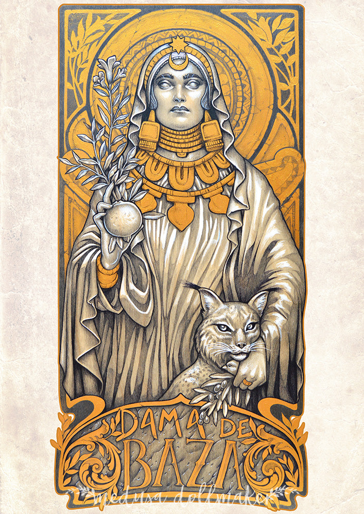 LADY OF BAZA DAMA DE BAZA PRINT IBERIAN LINCE DAMA DE BAZA HECATE