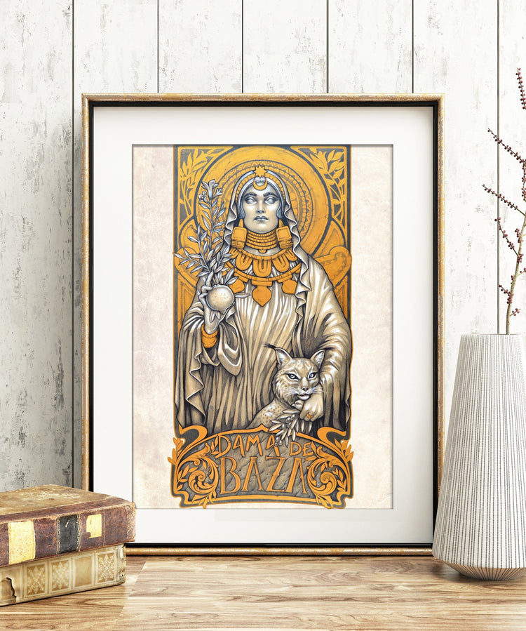 LADY OF BAZA DAMA DE BAZA PRINT IBERIAN LINCE DAMA DE BAZA HECATE