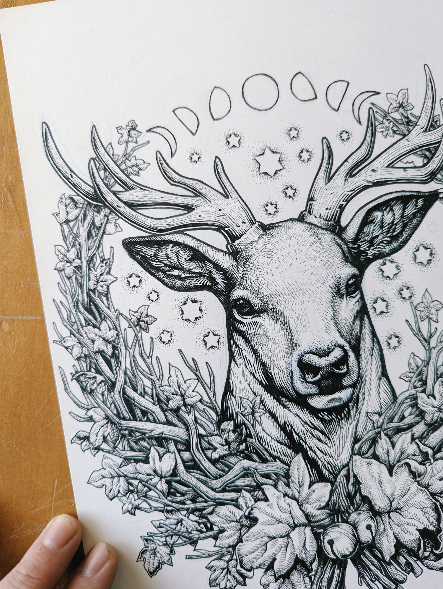original art cernunnos medusa dollmaker