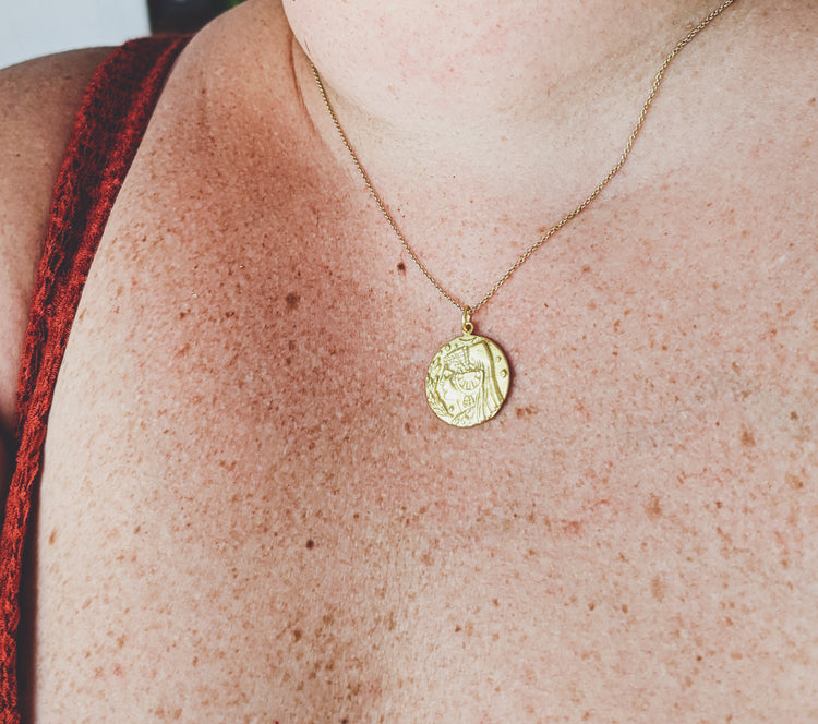 GOLDEN HECATE IBERIAN PENDANT AMULET TALISMAN WITCHERY WITCH THINGS