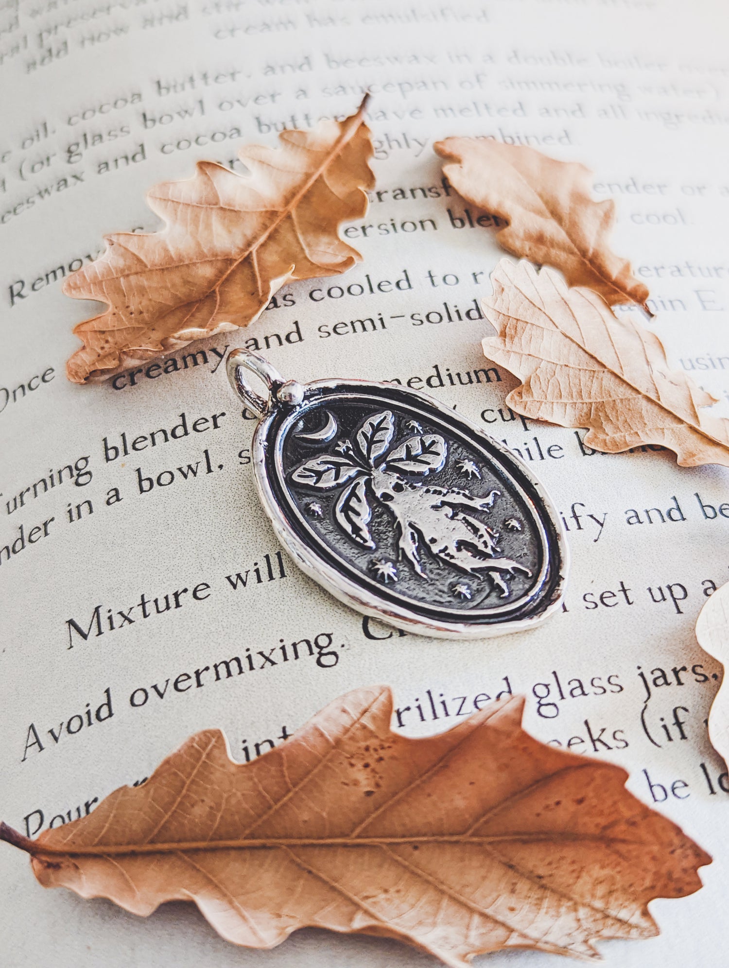 MANDRAKE TALISMAN ORIGINAL STERLING SILVER WAX STAMP WITCHES WITCH PRESENT PLANT HERBAL JEWELERY