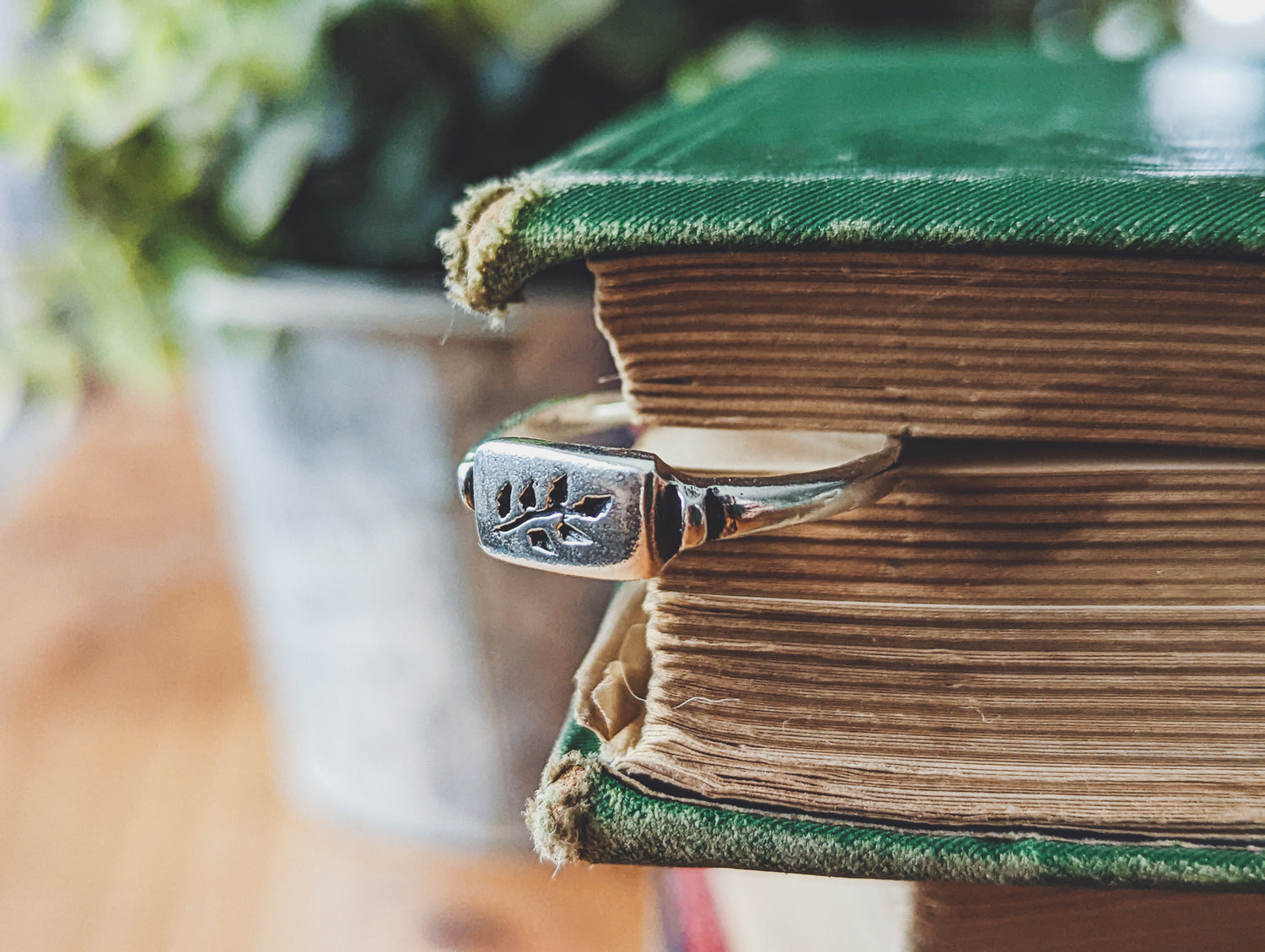 sterling silver 925 ring herbal fine handmade