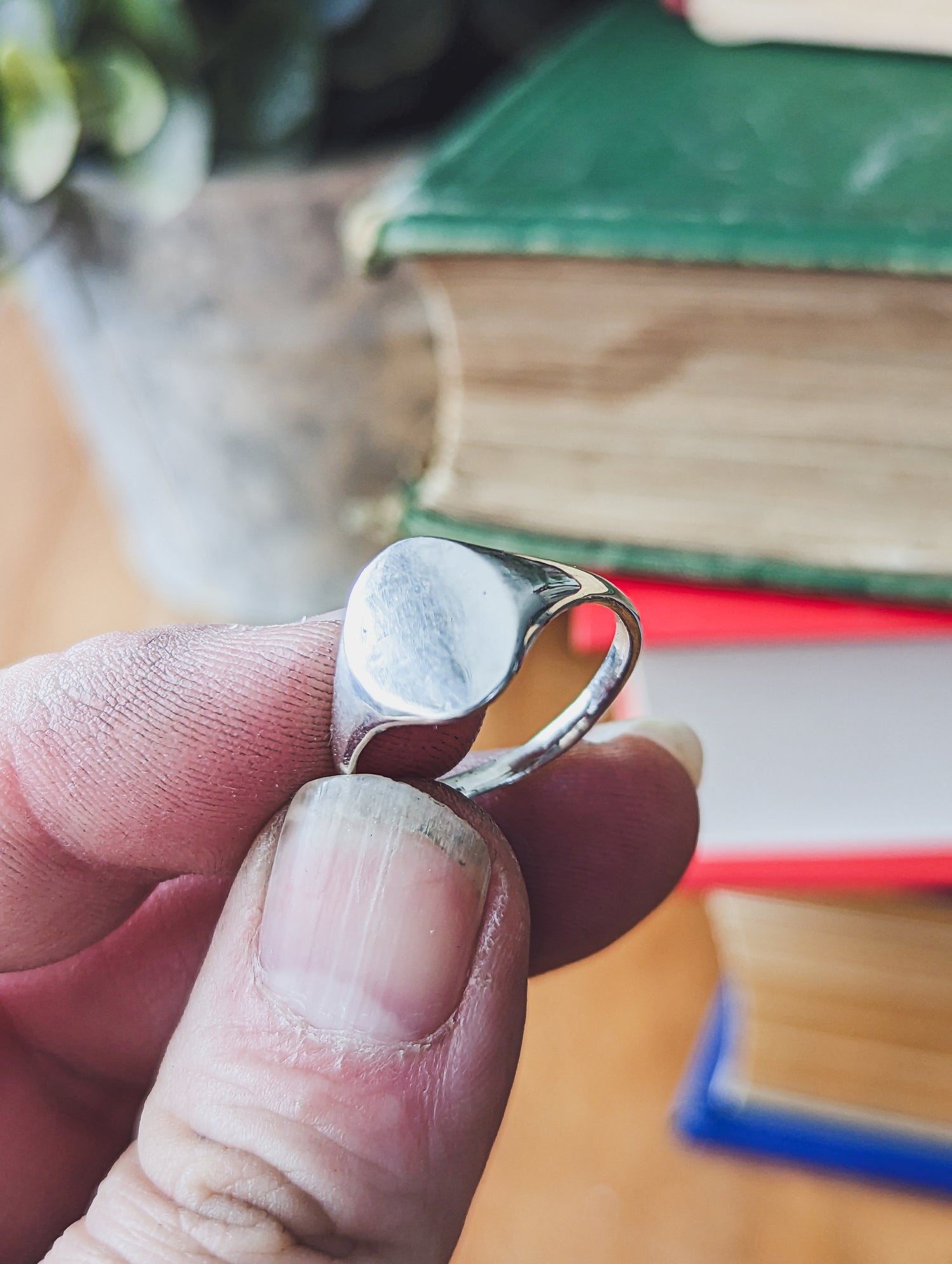 Minimalist sterling silver 925 ring handmade cute unique special present love simplicity cozy jewellery