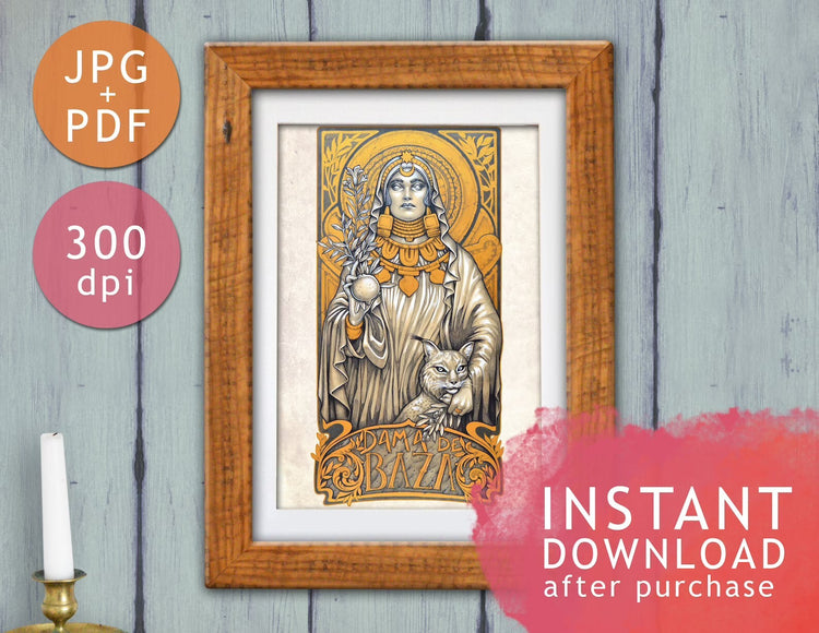 DIGITAL downloaddama de baza original medusa dollmaker instant download