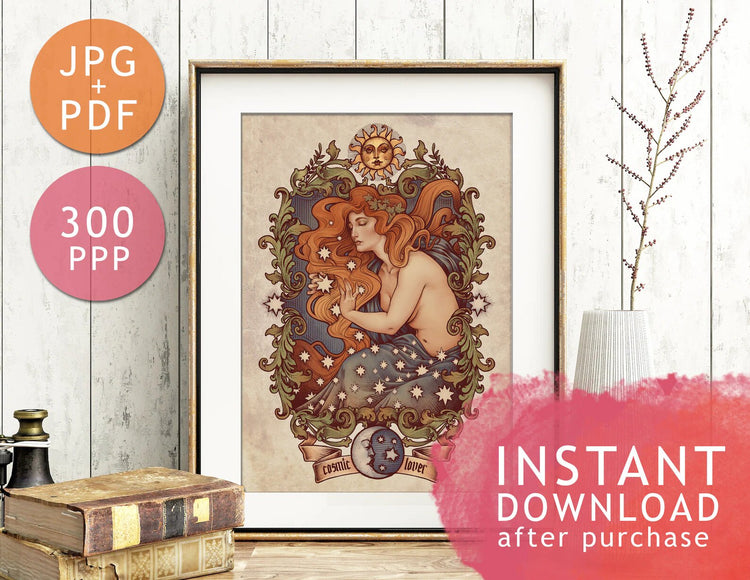 DIGITAL download cosmic lover original medusa dollmaker instant download