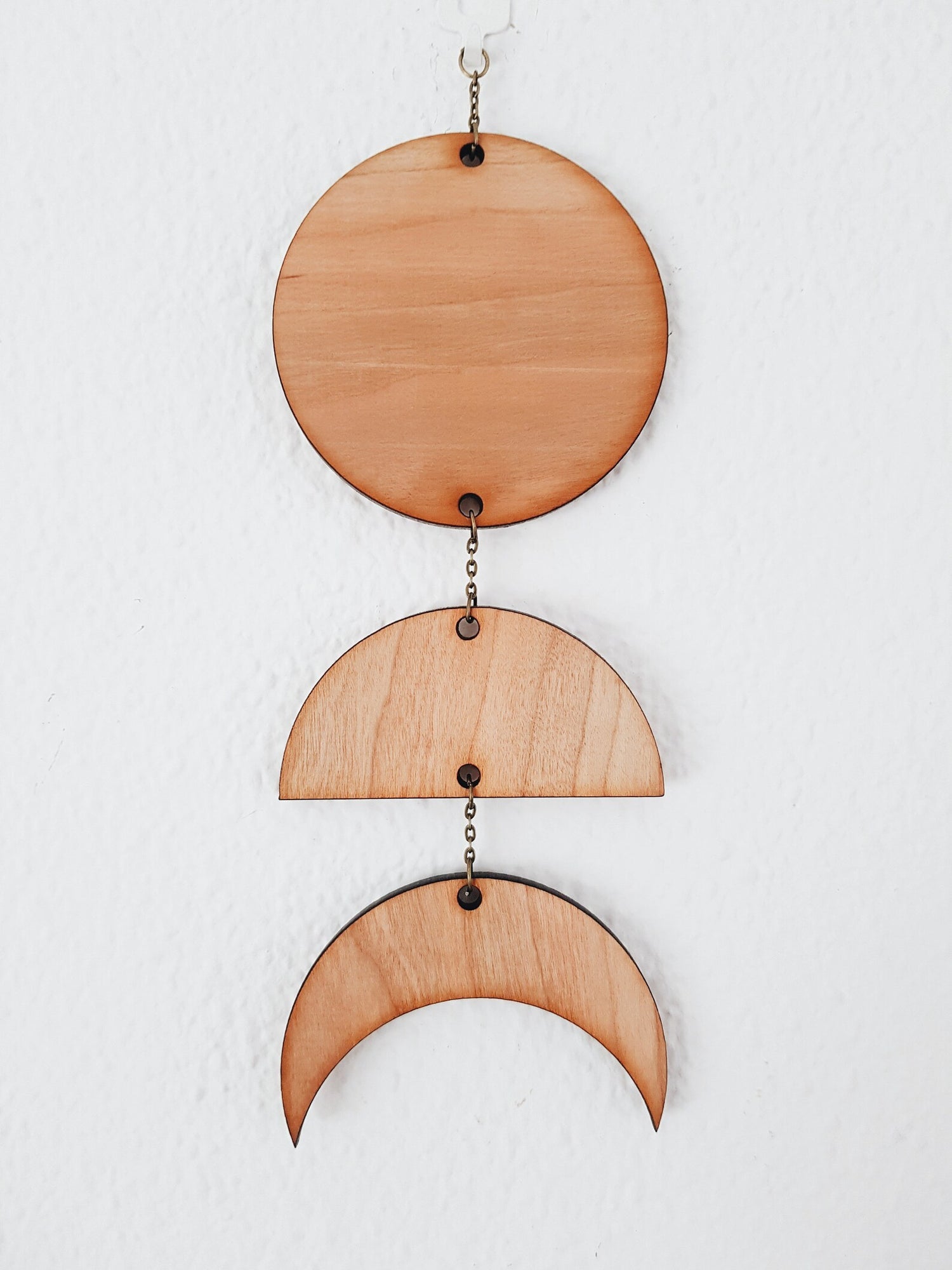 WALL HANGIGN MINIMALIST CHERRY WOOD HOME DECOR WALL ART  WITH WOOD MEDUSA DOLLMAKER