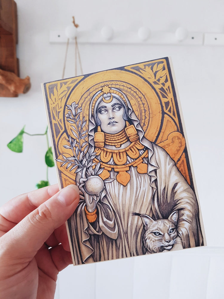 LADY OF BAZA DAMA DE BAZA MINI PRINT IBERIAN LINCE DAMA DE BAZA HECATE