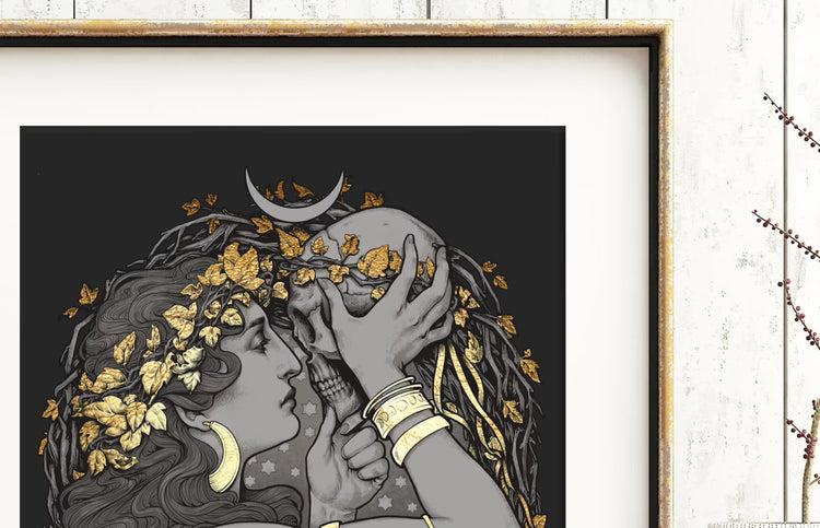DIGITAL PRINTABLE - WITCH WATERCOLOR FOLK ELEMENTS + BONUS FILES - ORIGINAL BY MEDUSA DOLLMAKER