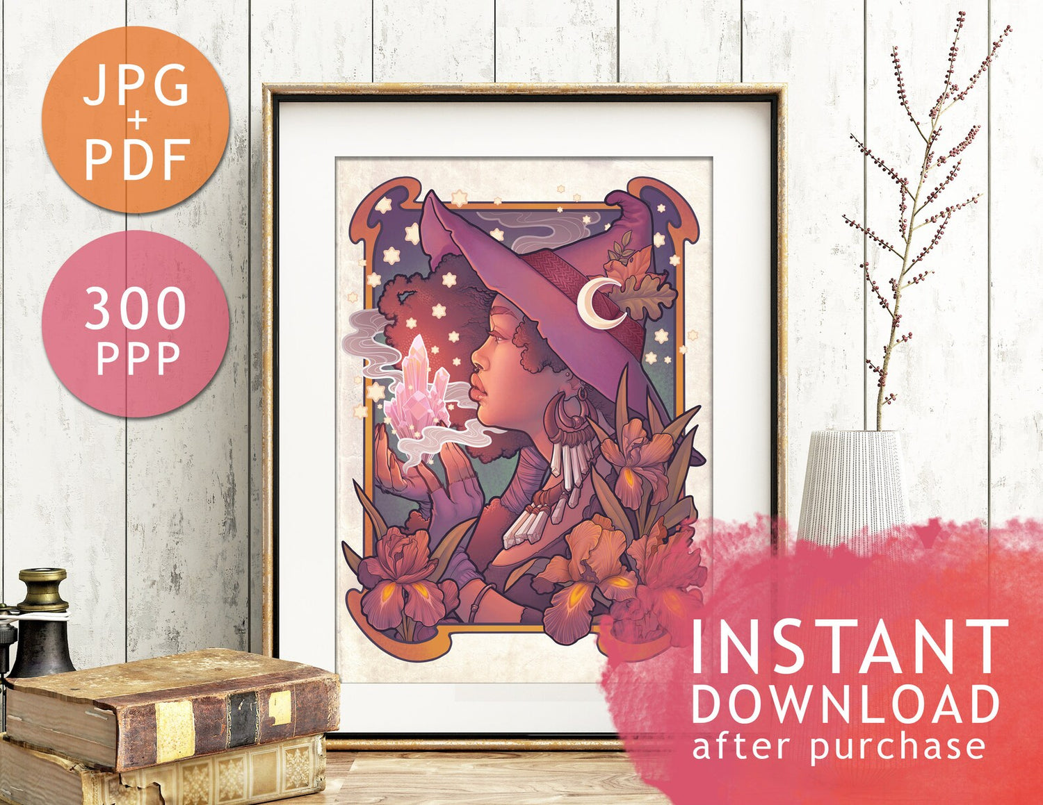 DIGITAL download crystal witch original medusa dollmaker instant download
