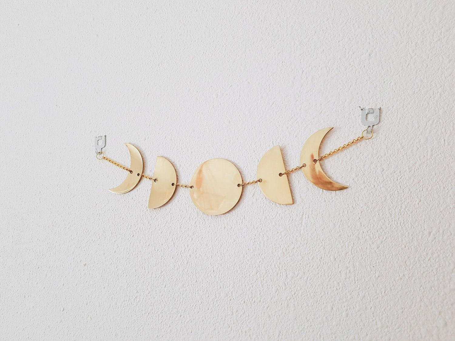 MOON PHASES BRASS WALL HANGIGN MINIMALIST GOLDEN HOME DECOR WALL ART MEDUSA DOLLMAKER