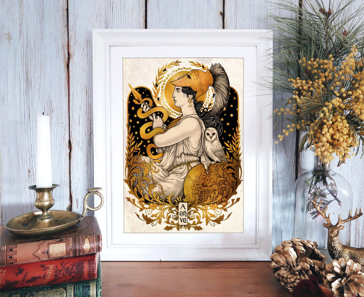 DIGITAL PRINTABLE - ATENEA WATERCOLOR FOLK ELEMENTS + BONUS FILES - ORIGINAL BY MEDUSA DOLLMAKER