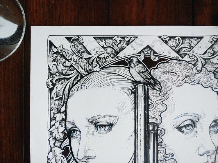 WESTWORLD ORIGINAL ART MEDUSA DOLLMAKER INK