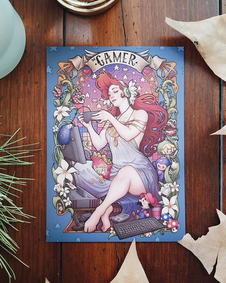postcards art nouveau, witch, skull, mermaid, cheshire cat, wonderland, folk witch, iberian hecate, gamer nouveau, cosmic lover, sun and moon, stars, bohemian, wanderlust, boho