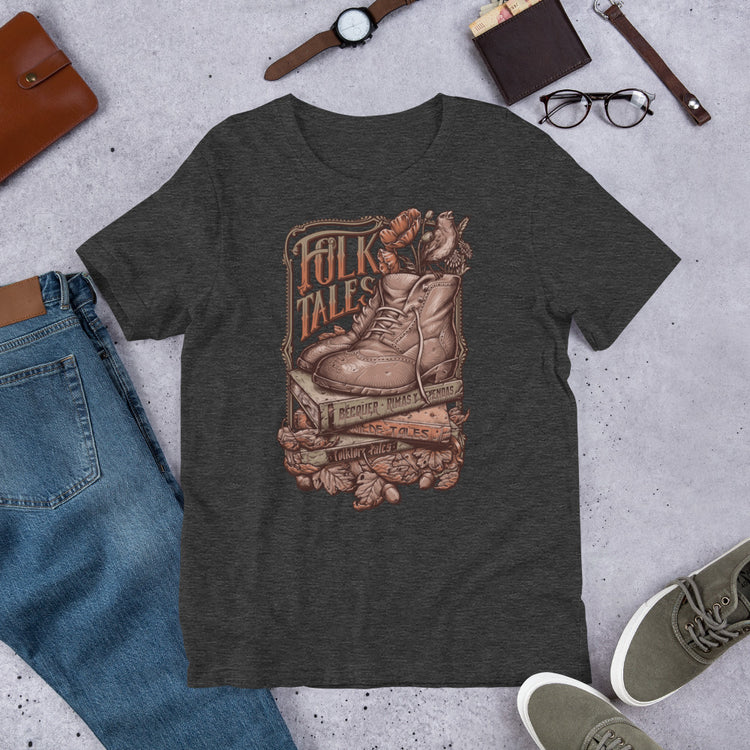 t-shirt folktales boots poppi becquer art nouveau medusa dollmaker light cotton unisex