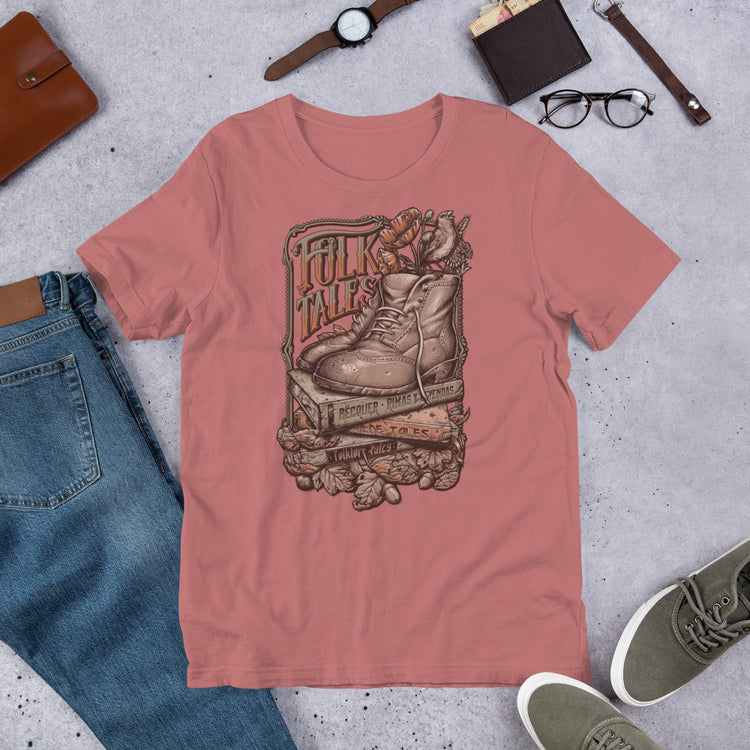 t-shirt folktales boots poppi becquer art nouveau medusa dollmaker light cotton unisex