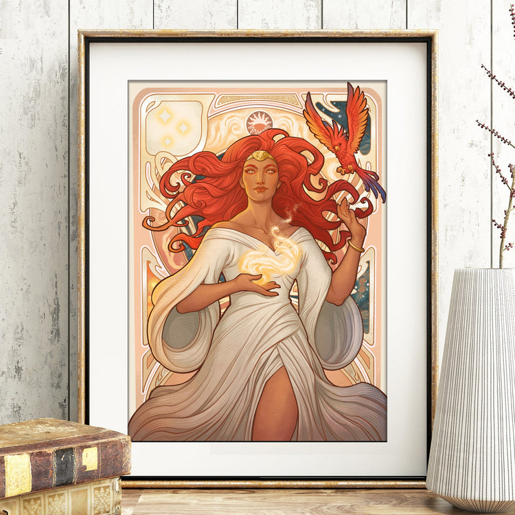 OFFICIAL COSMERE "AUTONOMY" SHARDS of the CREATION ART PRINT DinA4 - 8x11'' - Art by Medusa Dollmaker Art Nouveau