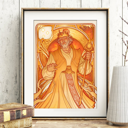 OFFICIAL COSMERE "ODIUM" SHARDS of the CREATION ART PRINT DinA4 - 8x11'' - Art by Medusa Dollmaker Art Nouveau