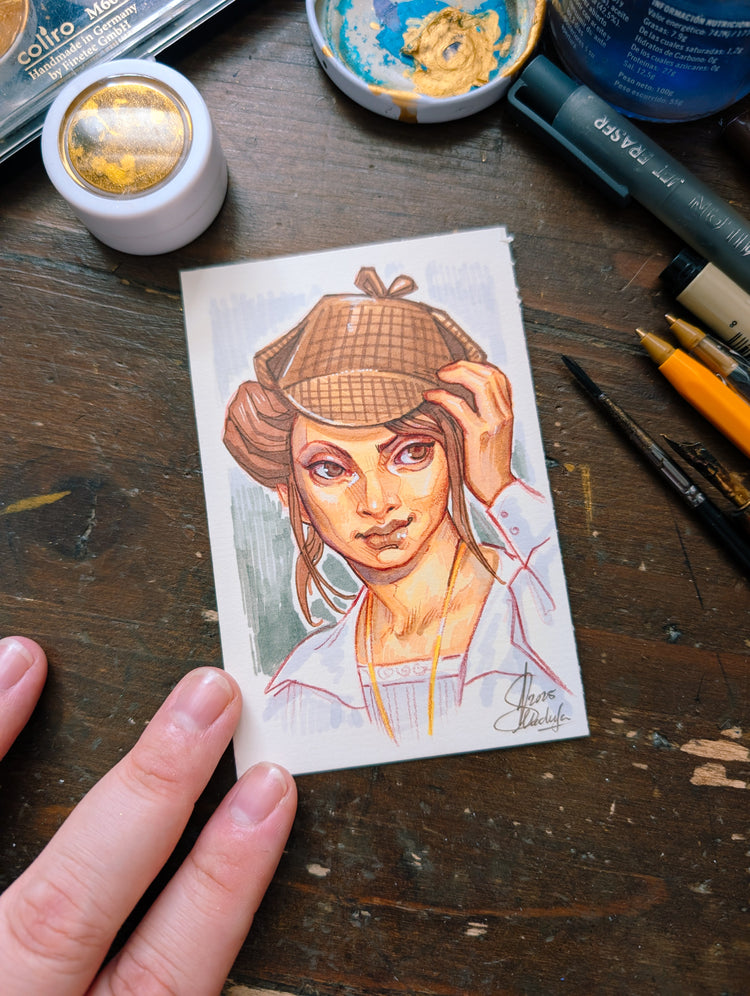 Mini Original Art by Medusa Dollmaker