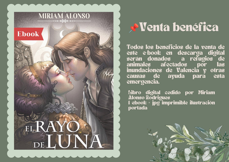 VENTA BENÉFICA - EBOOK "EL RAYO DE LUNA" Relato de Miriam Alonso Rodrigues