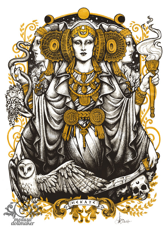 DIGITAL PRINTABLE - IBERIAN LADY LIGHT HECATE ORIGINAL BY MEDUSA DOLLMAKER